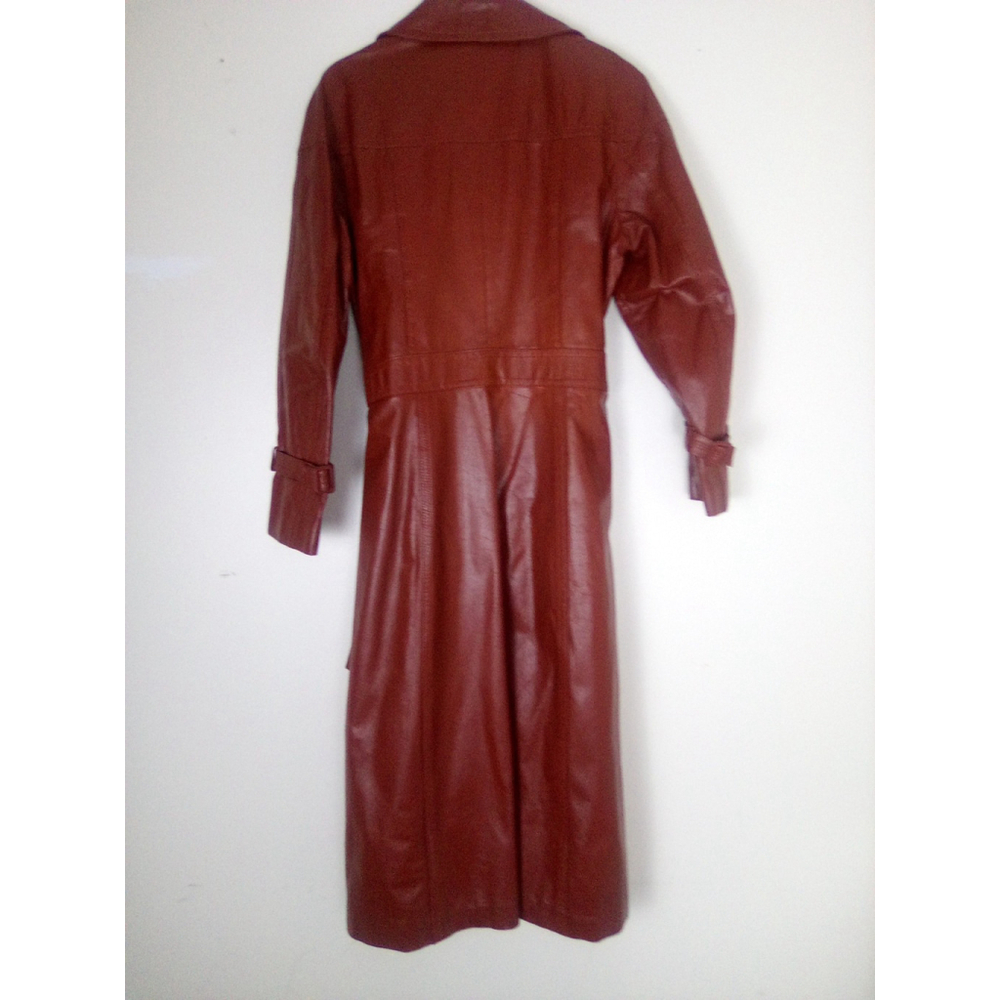 VINTAGE 1970 VANESSA GENUINE LEATHER COAT SIZE 13/14 BUT RUN LIKE 9/10 I - Picture 7 of 13
